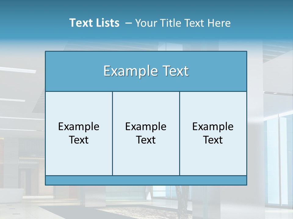 A Large Room With A Tree In The Middle Of It PowerPoint Template
