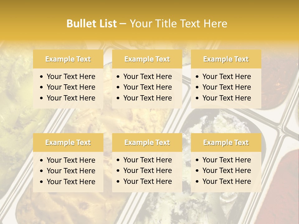 A Variety Of Ice Creams In Trays On A Table PowerPoint Template