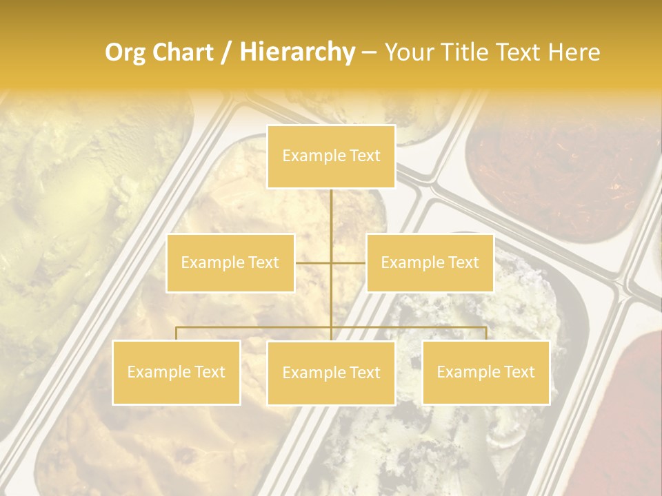 A Variety Of Ice Creams In Trays On A Table PowerPoint Template