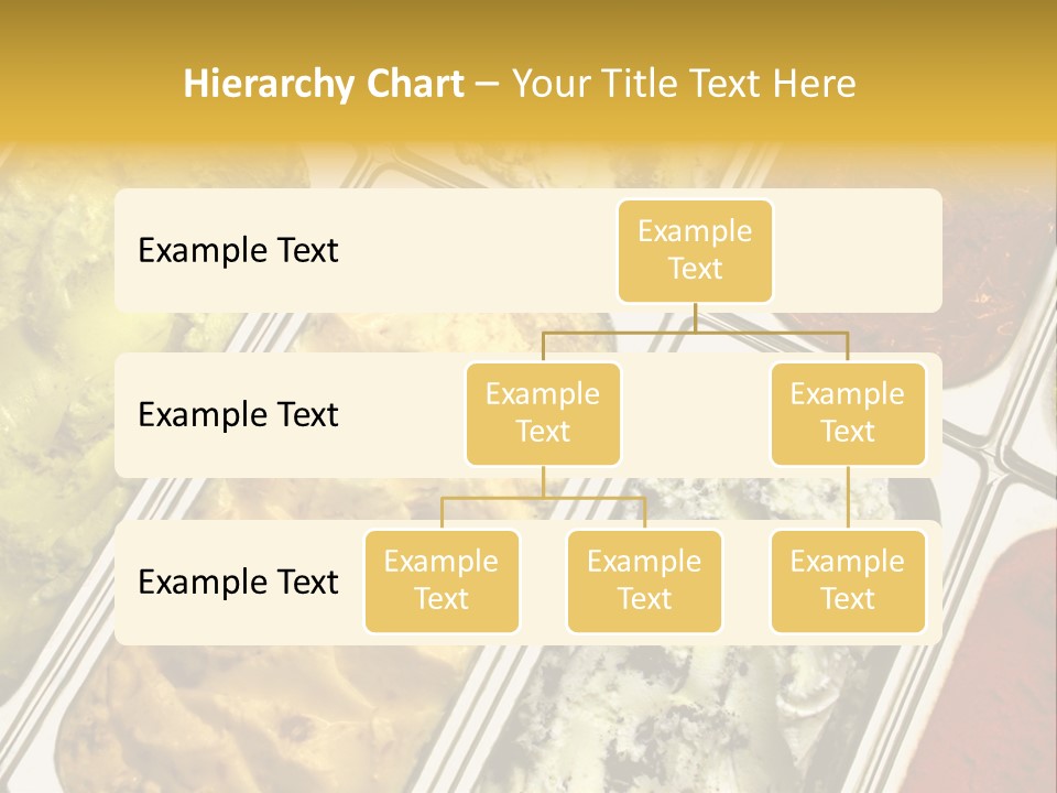 A Variety Of Ice Creams In Trays On A Table PowerPoint Template