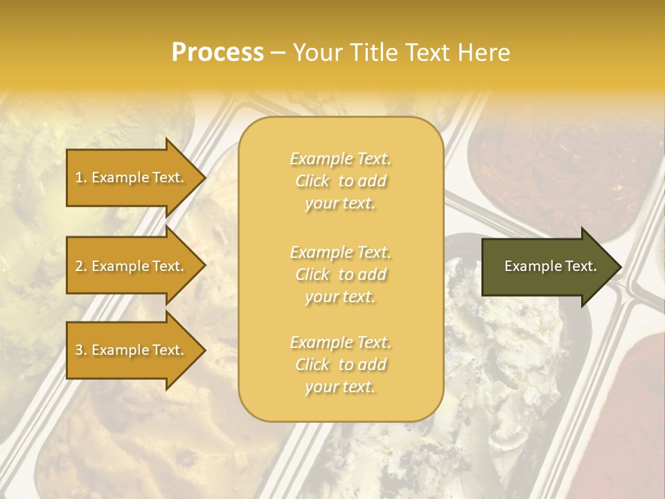 A Variety Of Ice Creams In Trays On A Table PowerPoint Template