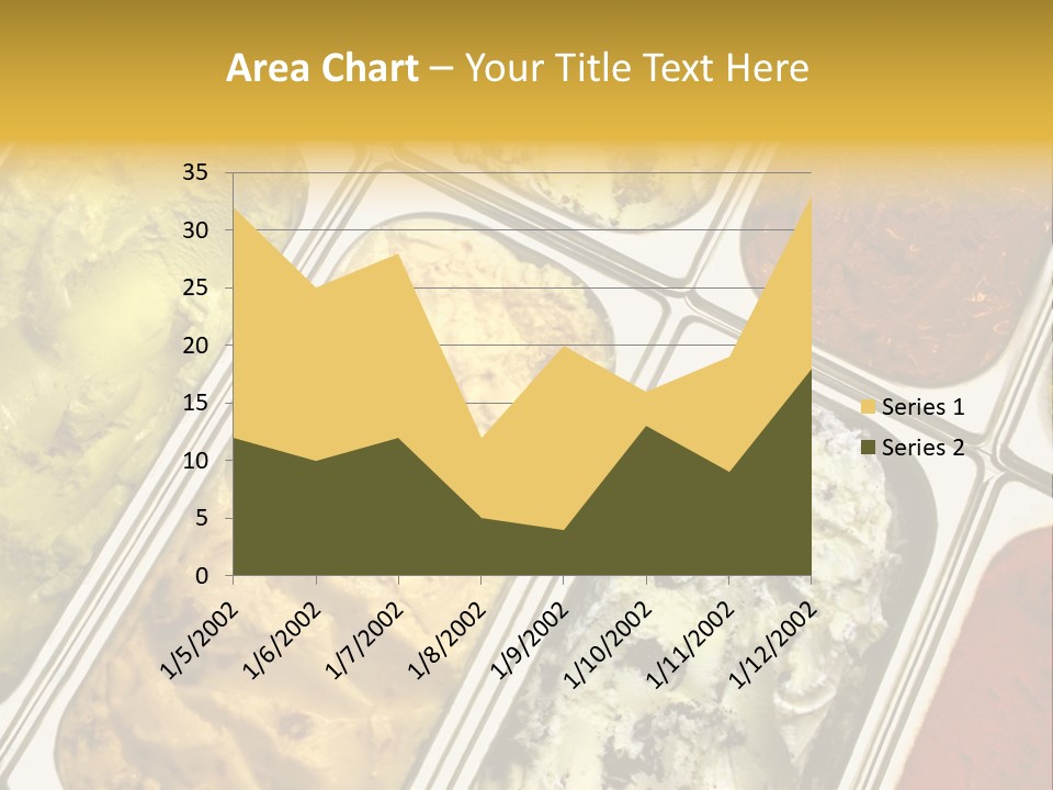 A Variety Of Ice Creams In Trays On A Table PowerPoint Template