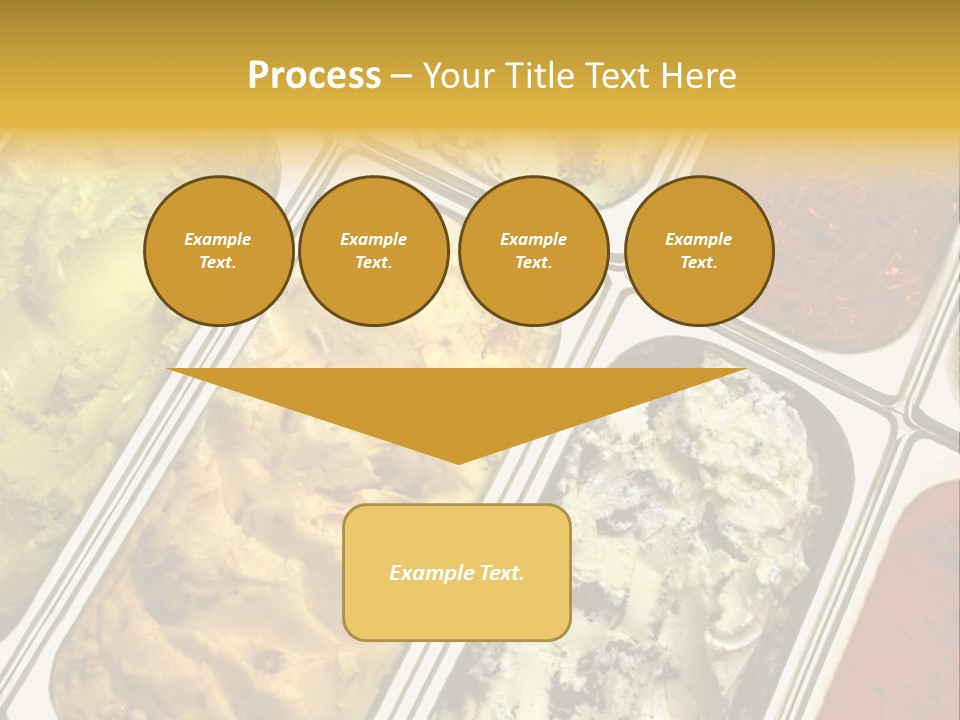 A Variety Of Ice Creams In Trays On A Table PowerPoint Template