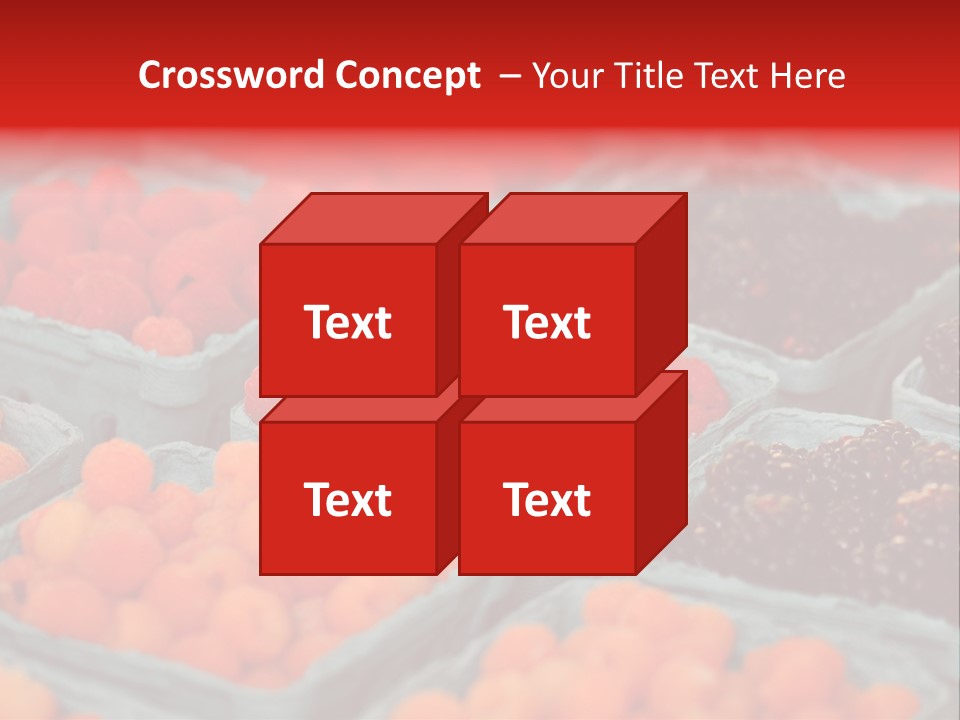 Assorted Farmer Organic PowerPoint Template