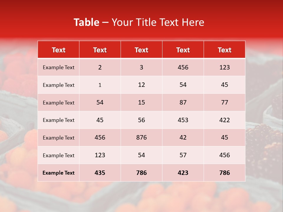 Assorted Farmer Organic PowerPoint Template