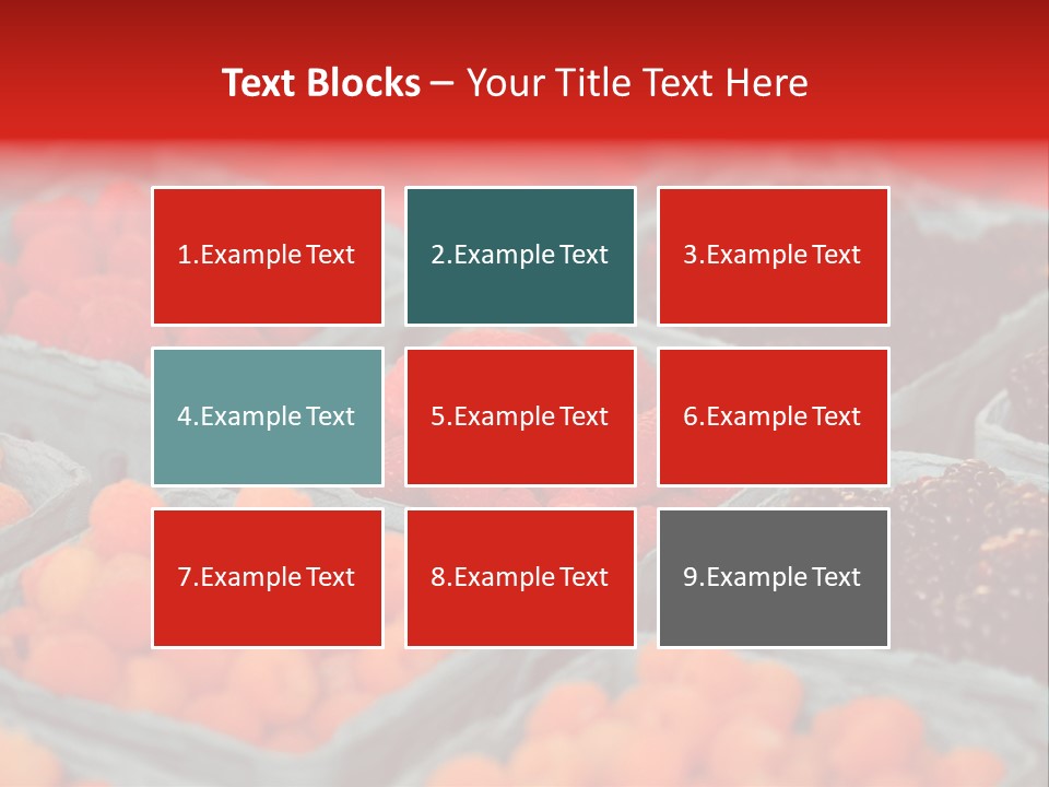 Assorted Farmer Organic PowerPoint Template