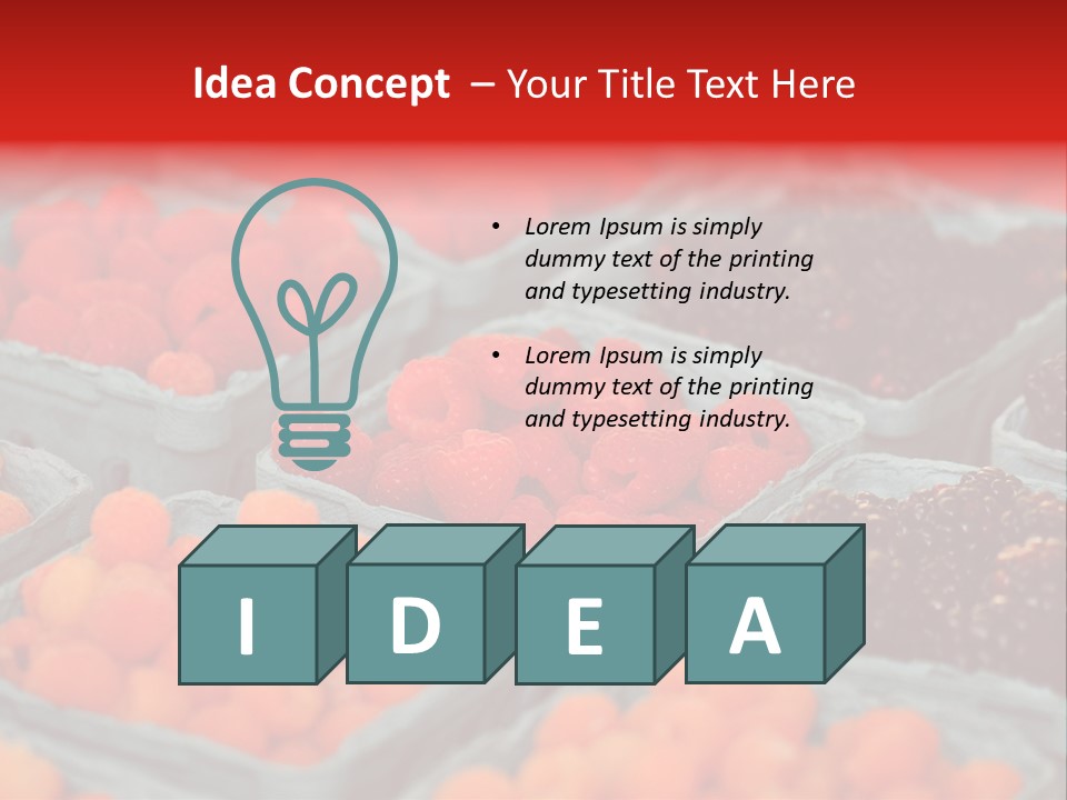 Assorted Farmer Organic PowerPoint Template