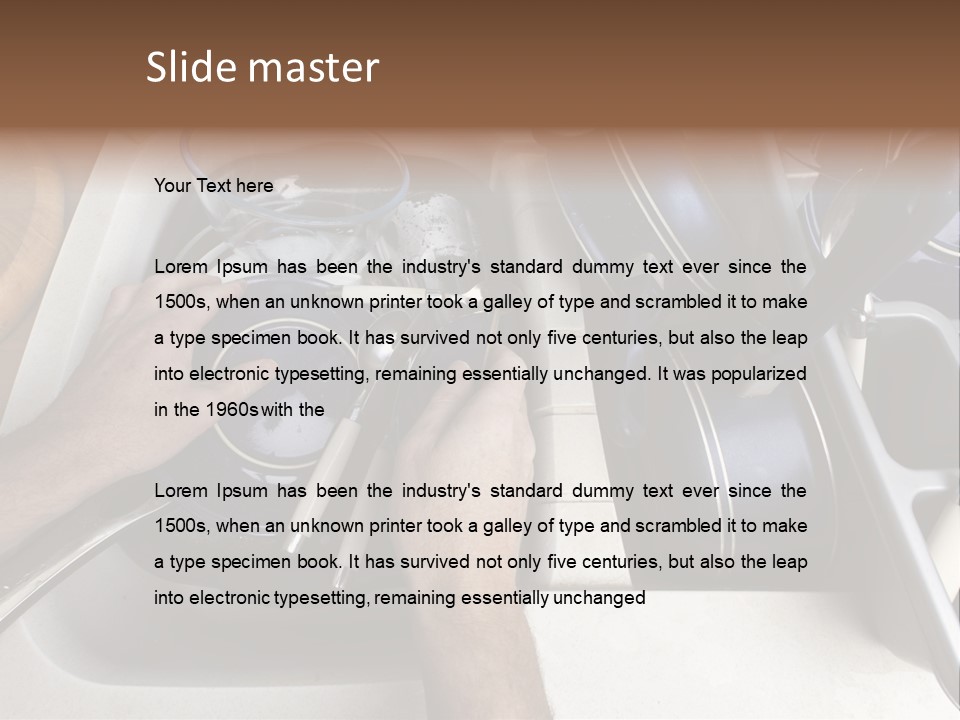 Posture Arm Front PowerPoint Template