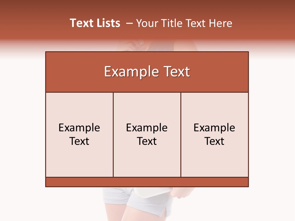 Body Fashion Side PowerPoint Template
