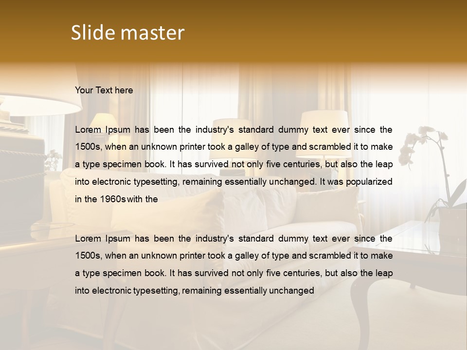 Athletic Isolated Head PowerPoint Template