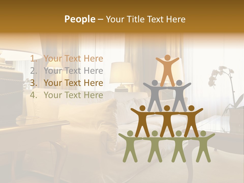 Athletic Isolated Head PowerPoint Template