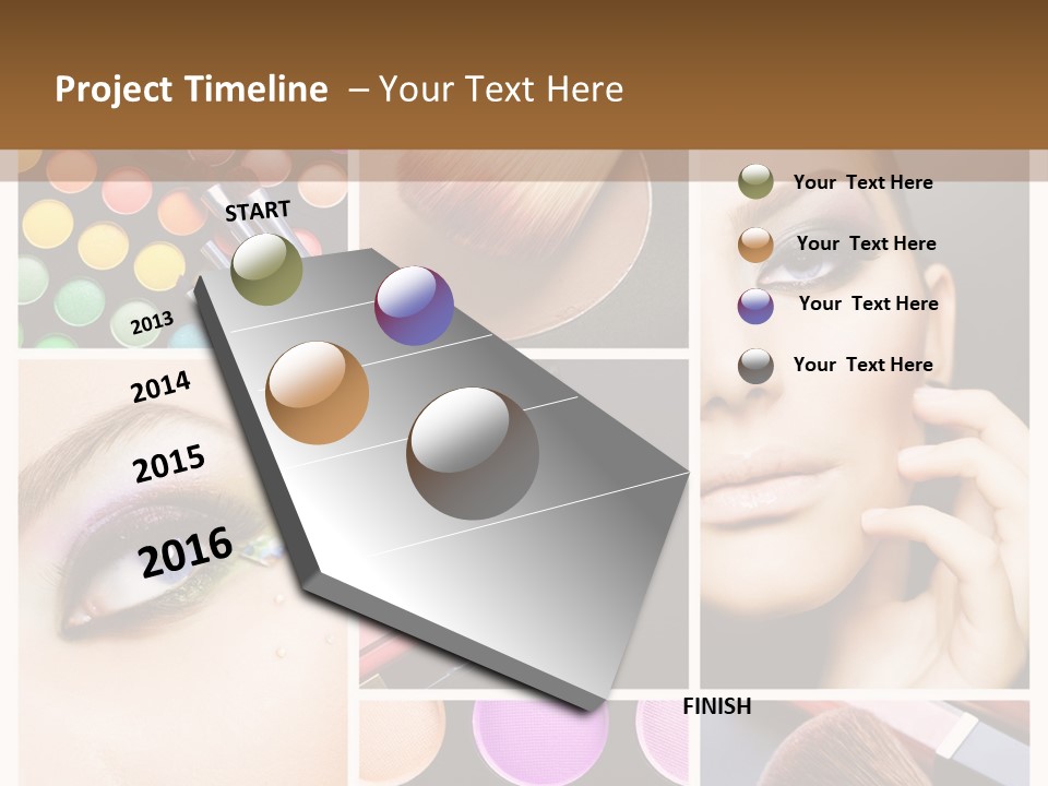 Back Three Arm PowerPoint Template