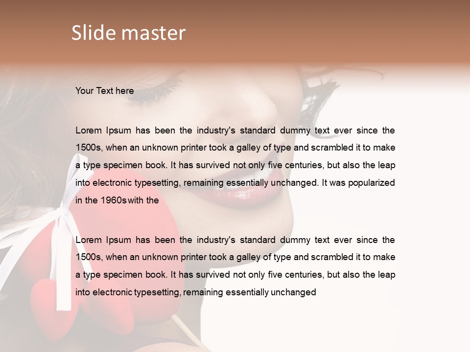 Pose Profile Arm PowerPoint Template