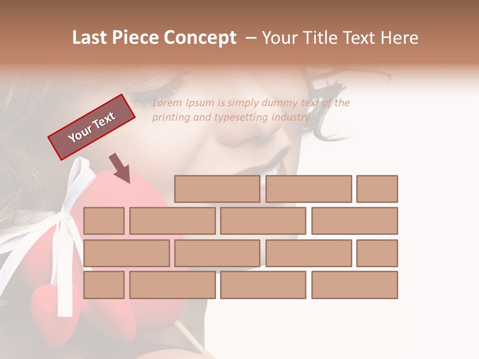 Pose Profile Arm PowerPoint Template