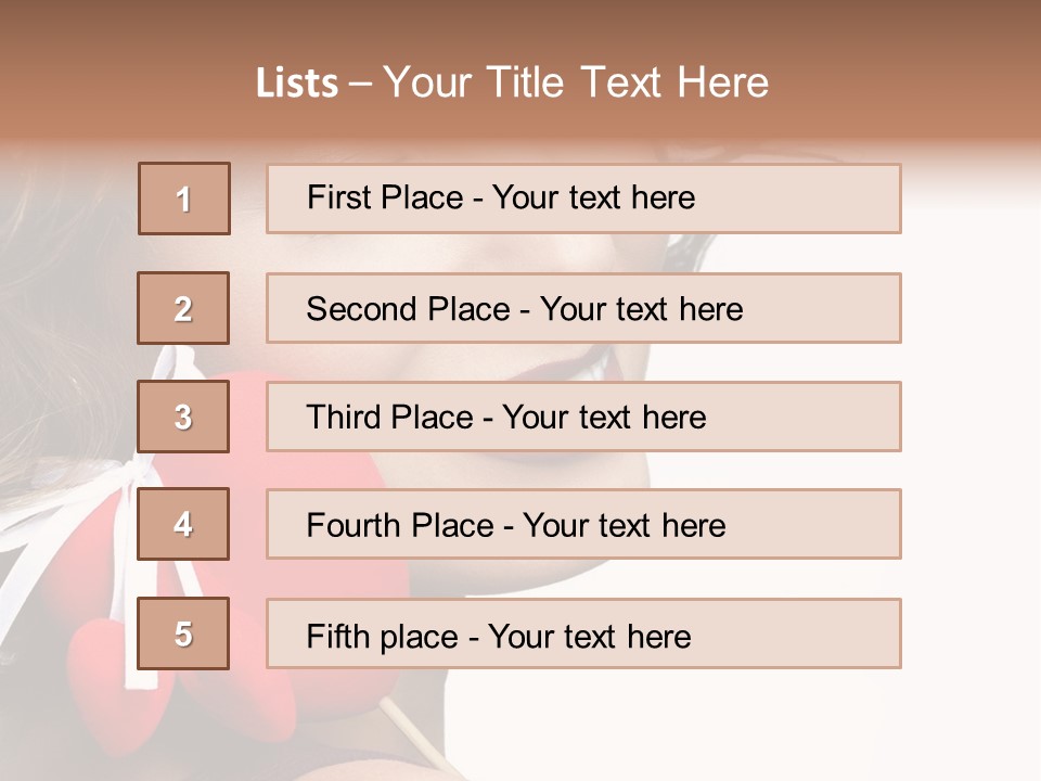 Pose Profile Arm PowerPoint Template