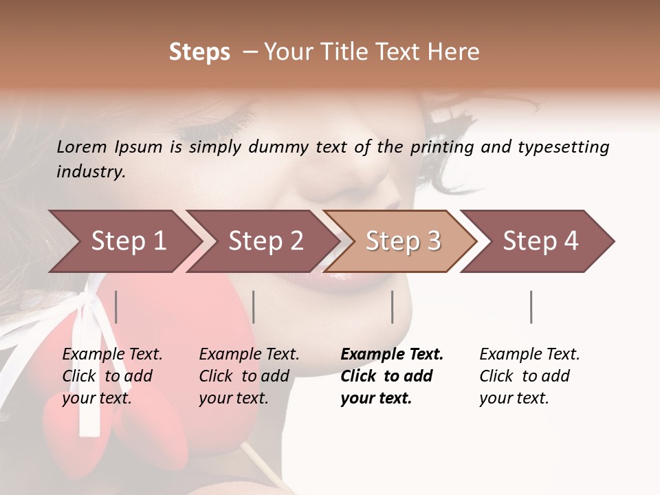 Pose Profile Arm PowerPoint Template