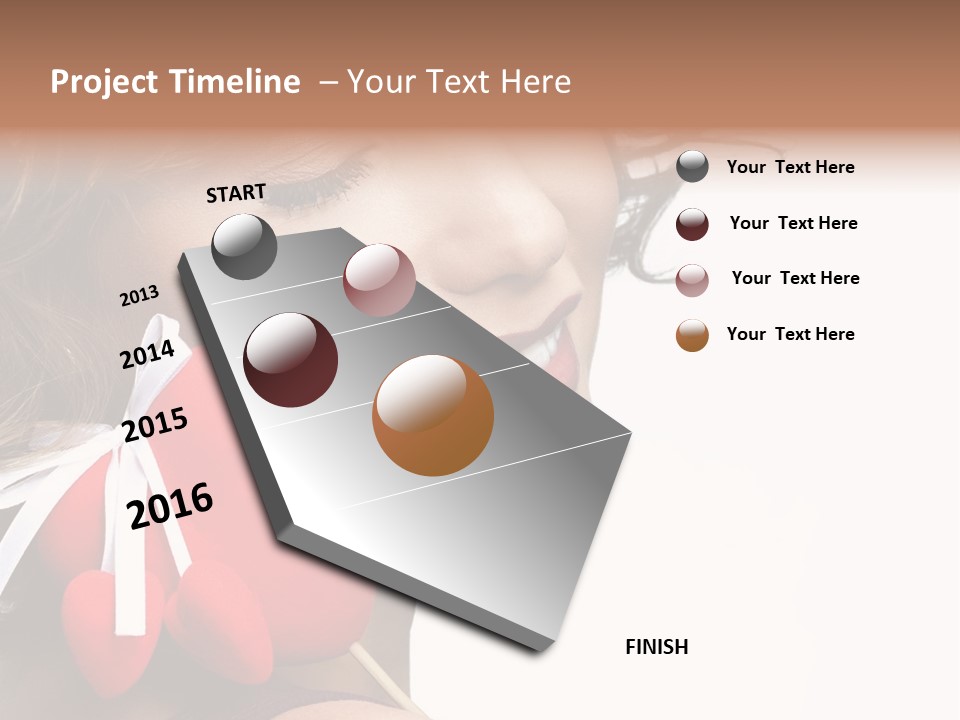 Pose Profile Arm PowerPoint Template