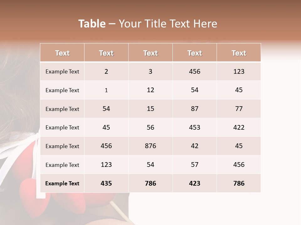 Pose Profile Arm PowerPoint Template