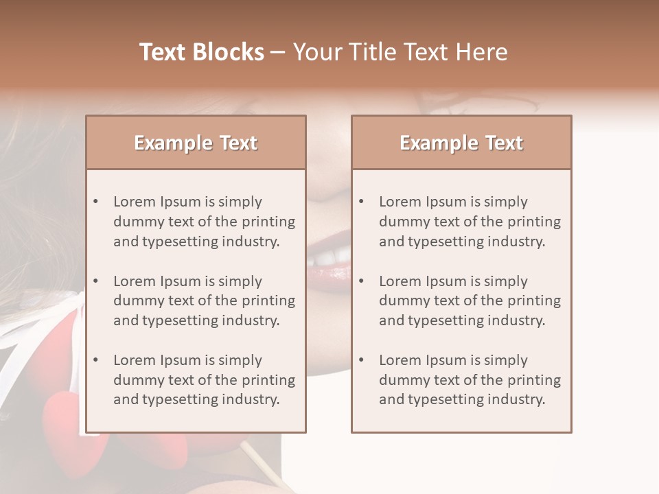 Pose Profile Arm PowerPoint Template