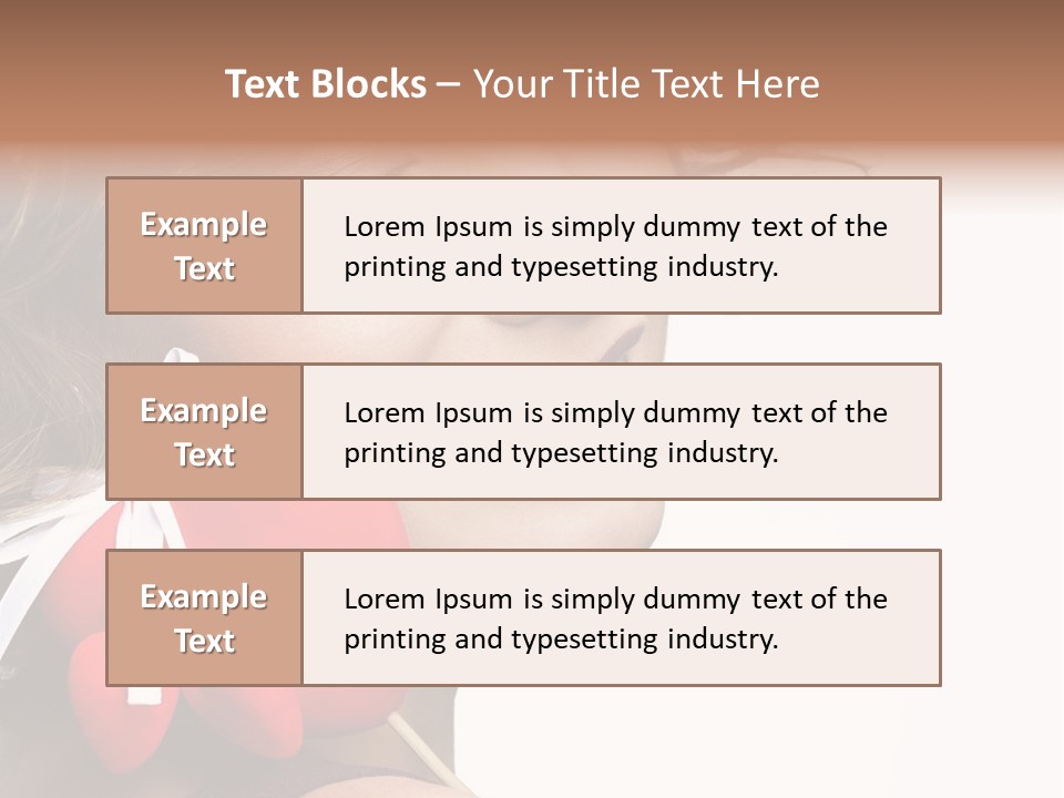 Pose Profile Arm PowerPoint Template