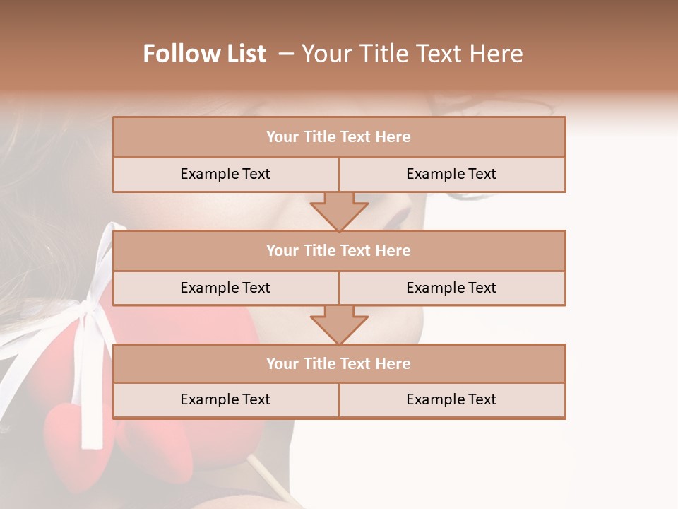 Pose Profile Arm PowerPoint Template