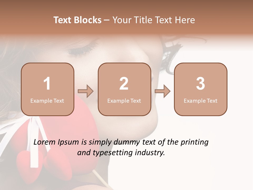 Pose Profile Arm PowerPoint Template