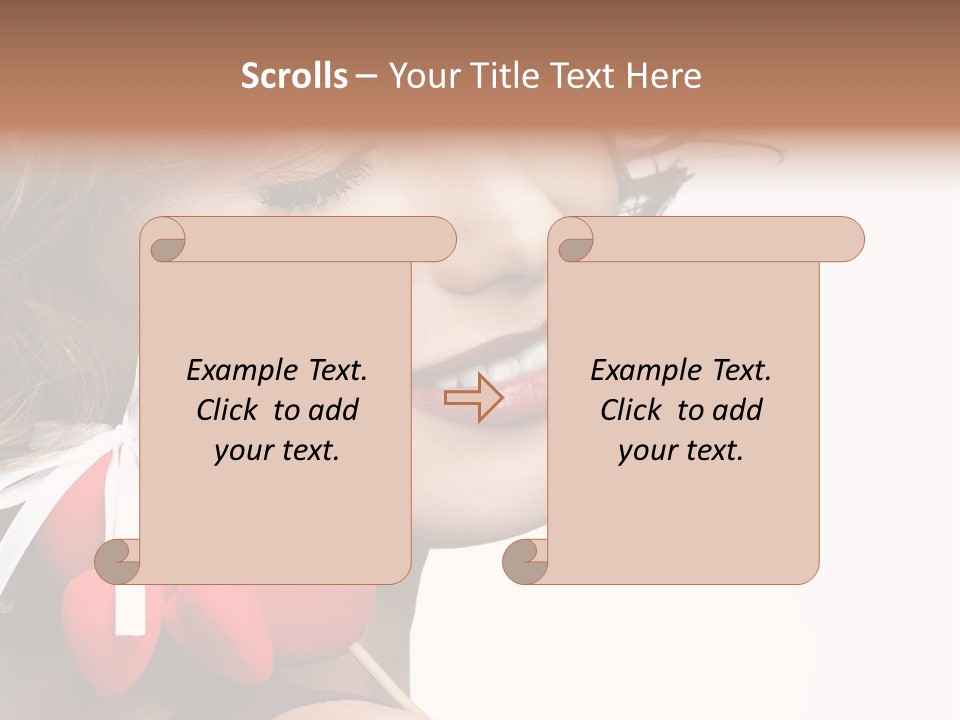 Pose Profile Arm PowerPoint Template