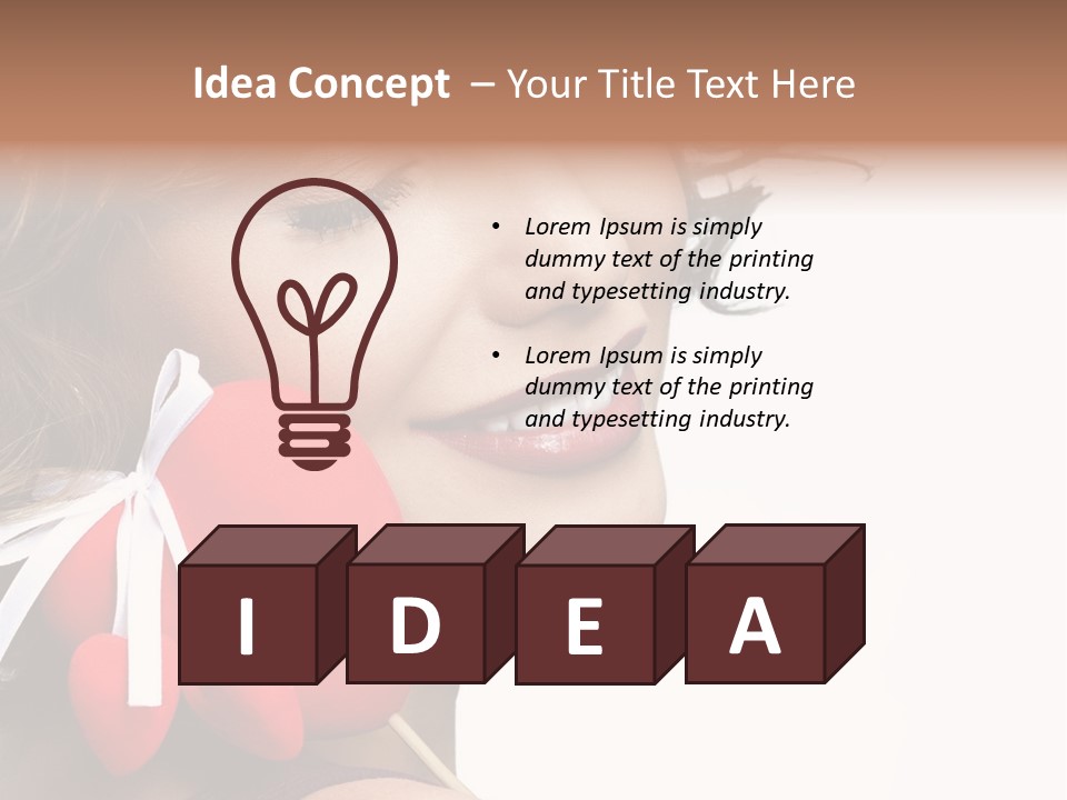 Pose Profile Arm PowerPoint Template