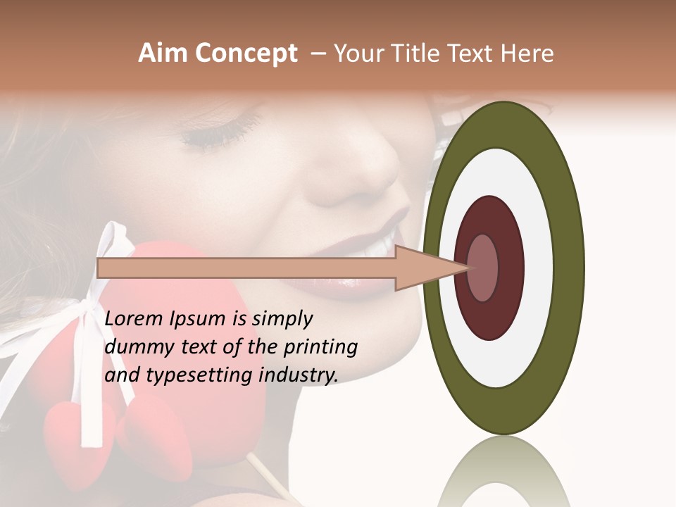 Pose Profile Arm PowerPoint Template