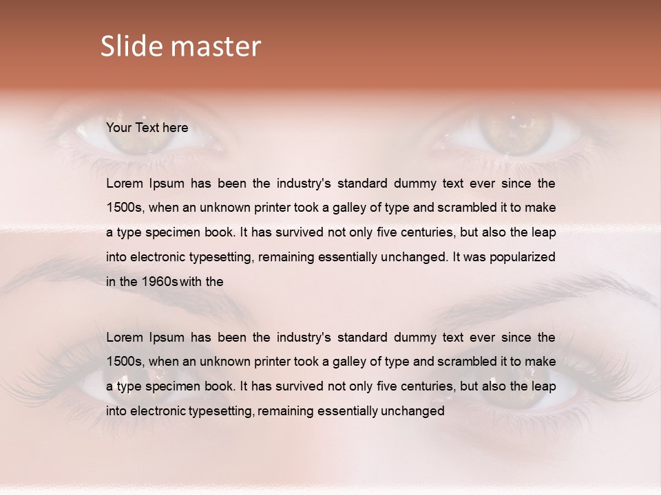 Fashion View Silhouette PowerPoint Template