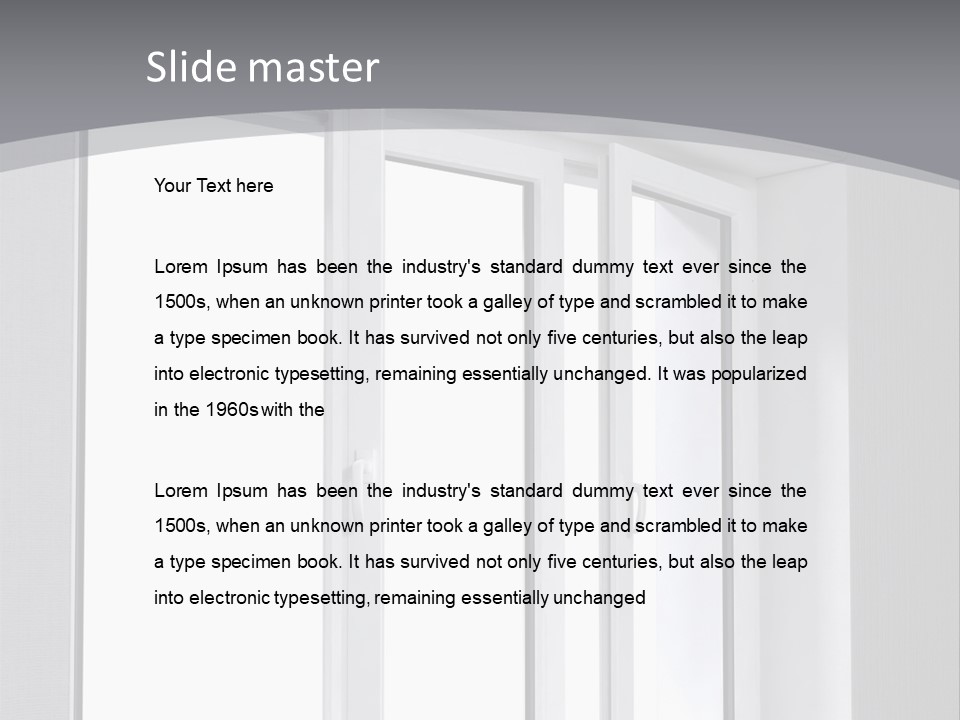 Naked Illustration View PowerPoint Template