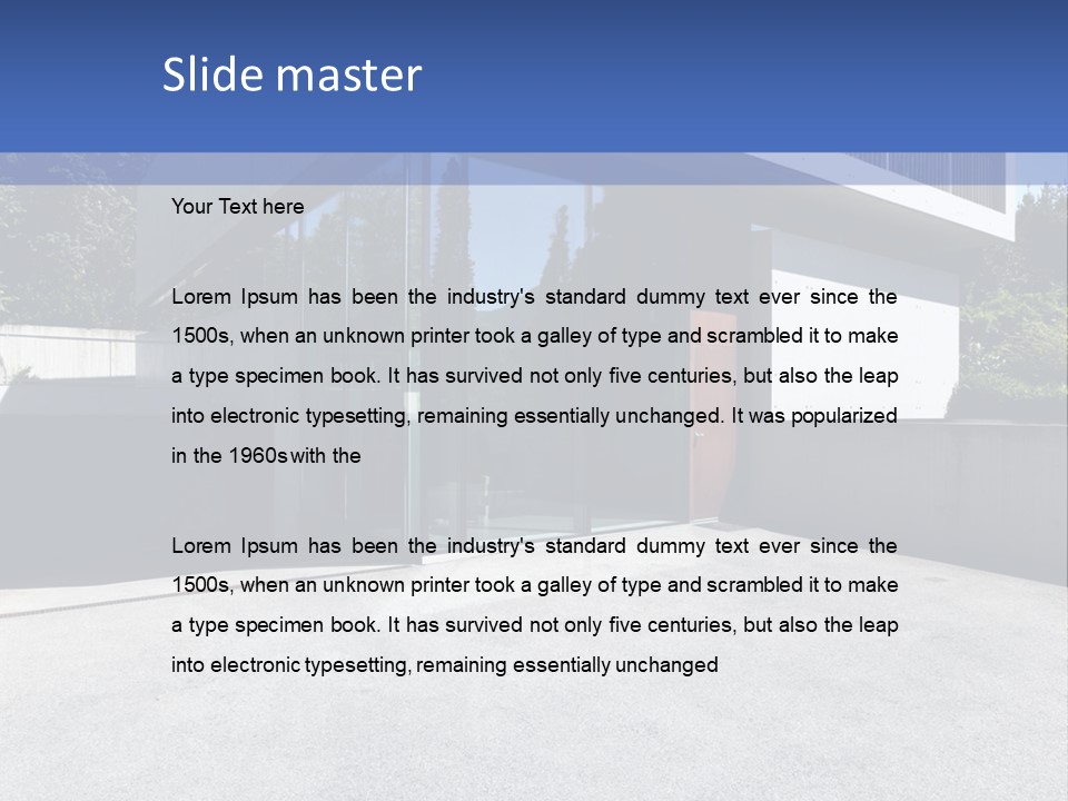 Male Vector Model PowerPoint Template