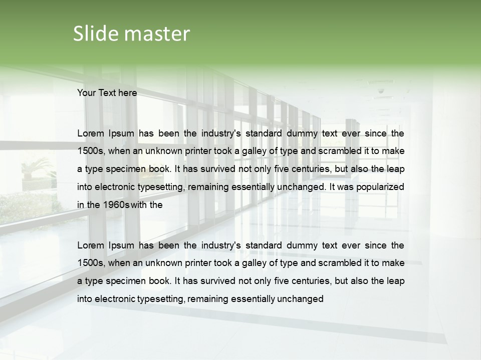 Arm Isolated Posture PowerPoint Template