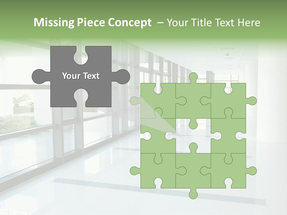 Arm Isolated Posture PowerPoint Template