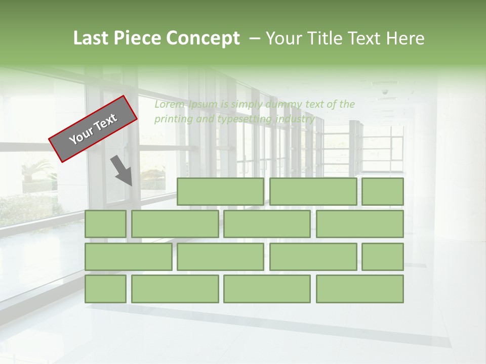 Arm Isolated Posture PowerPoint Template