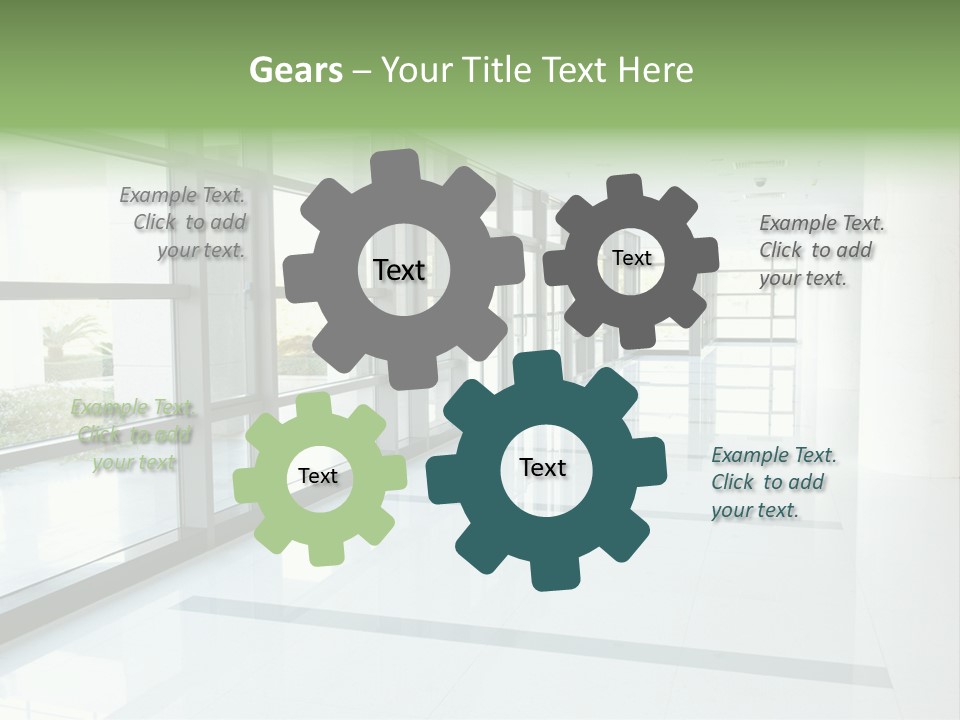 Arm Isolated Posture PowerPoint Template