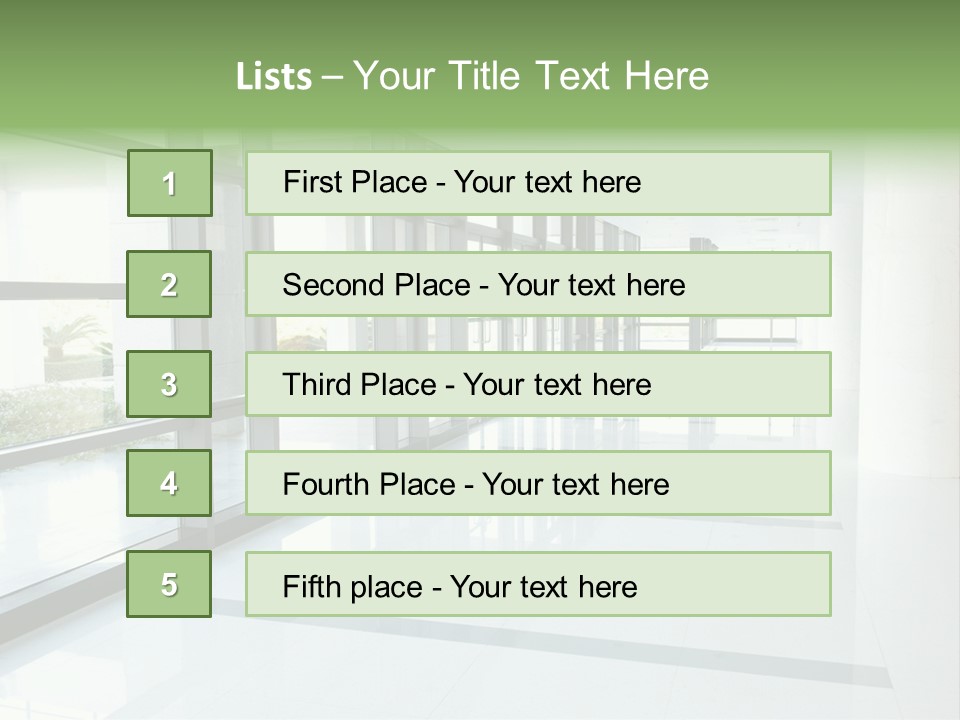 Arm Isolated Posture PowerPoint Template