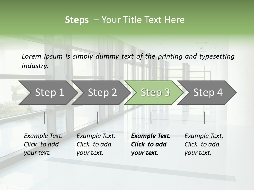 Arm Isolated Posture PowerPoint Template