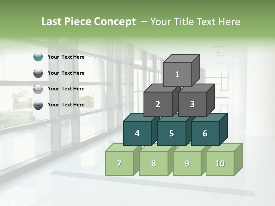 Arm Isolated Posture PowerPoint Template