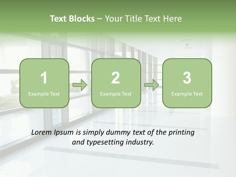 Arm Isolated Posture PowerPoint Template