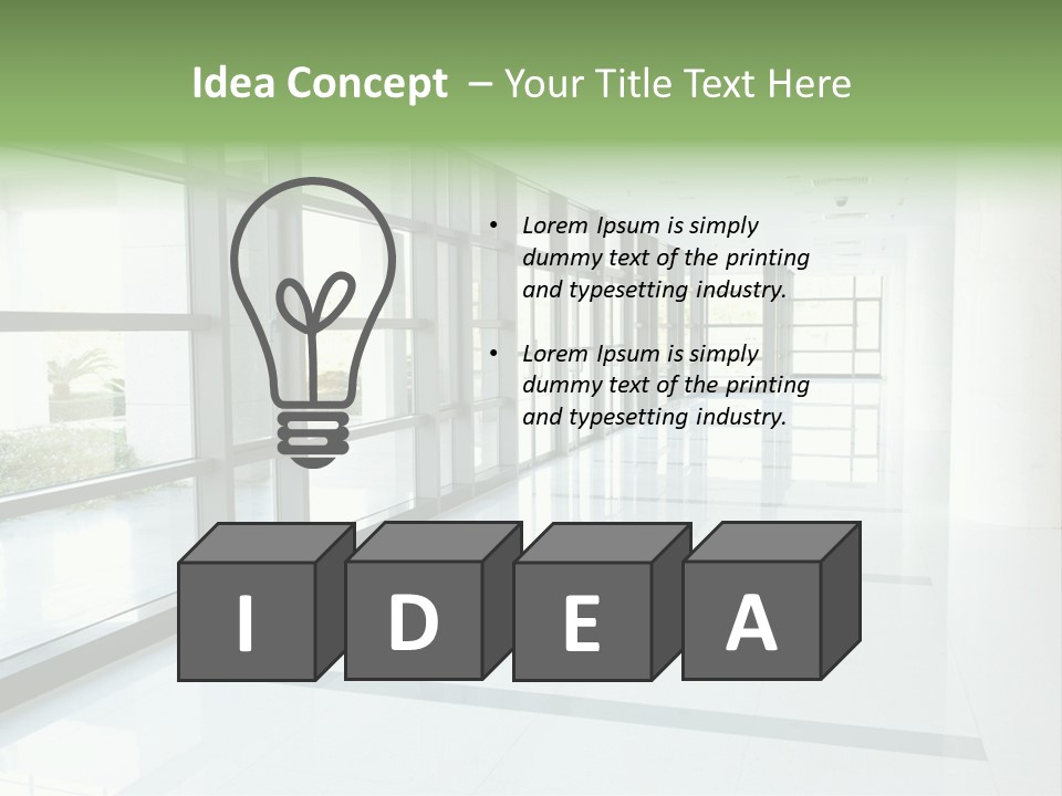 Arm Isolated Posture PowerPoint Template