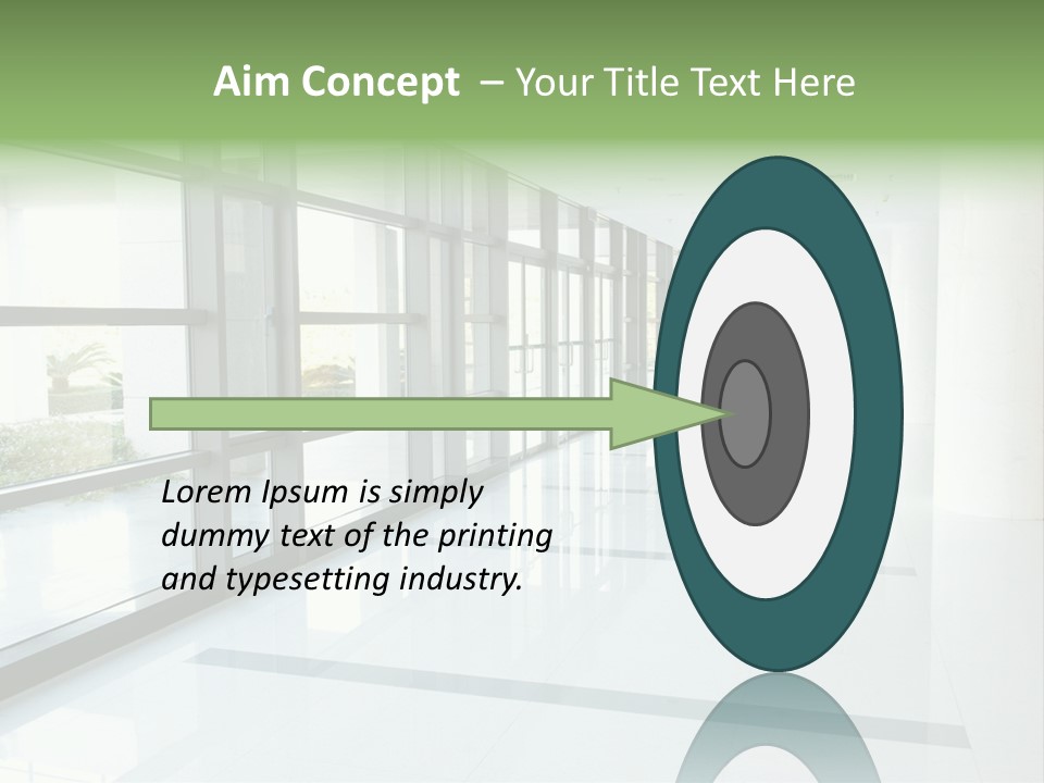 Arm Isolated Posture PowerPoint Template