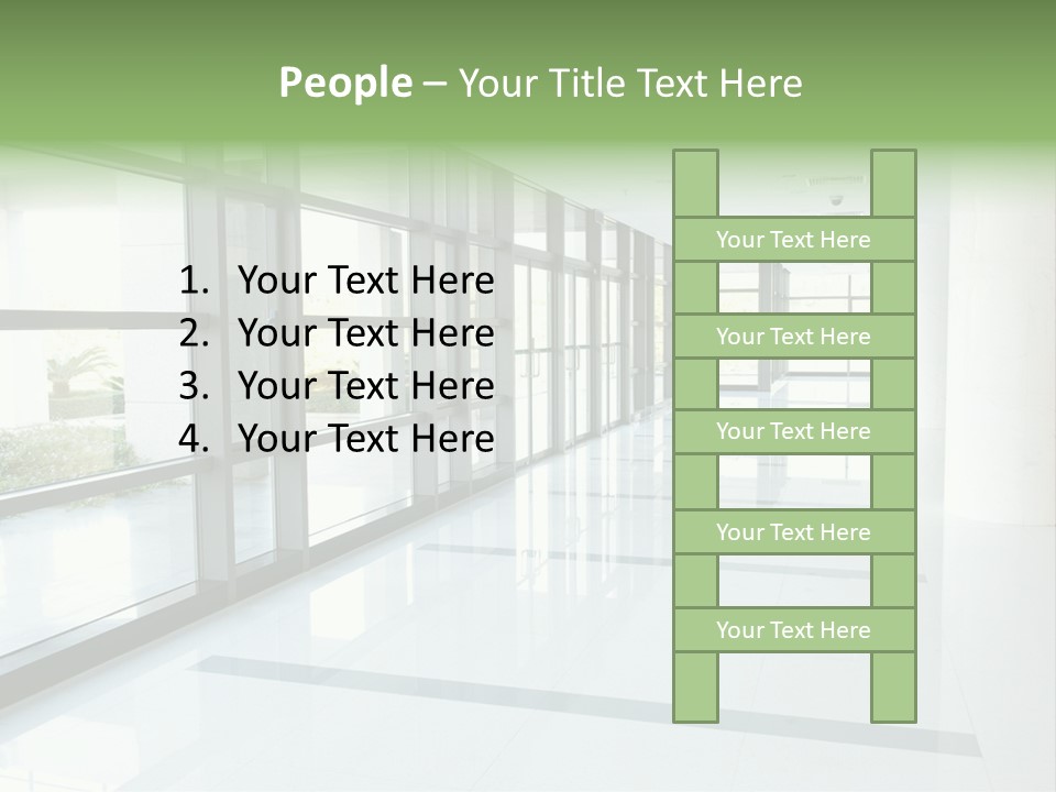 Arm Isolated Posture PowerPoint Template