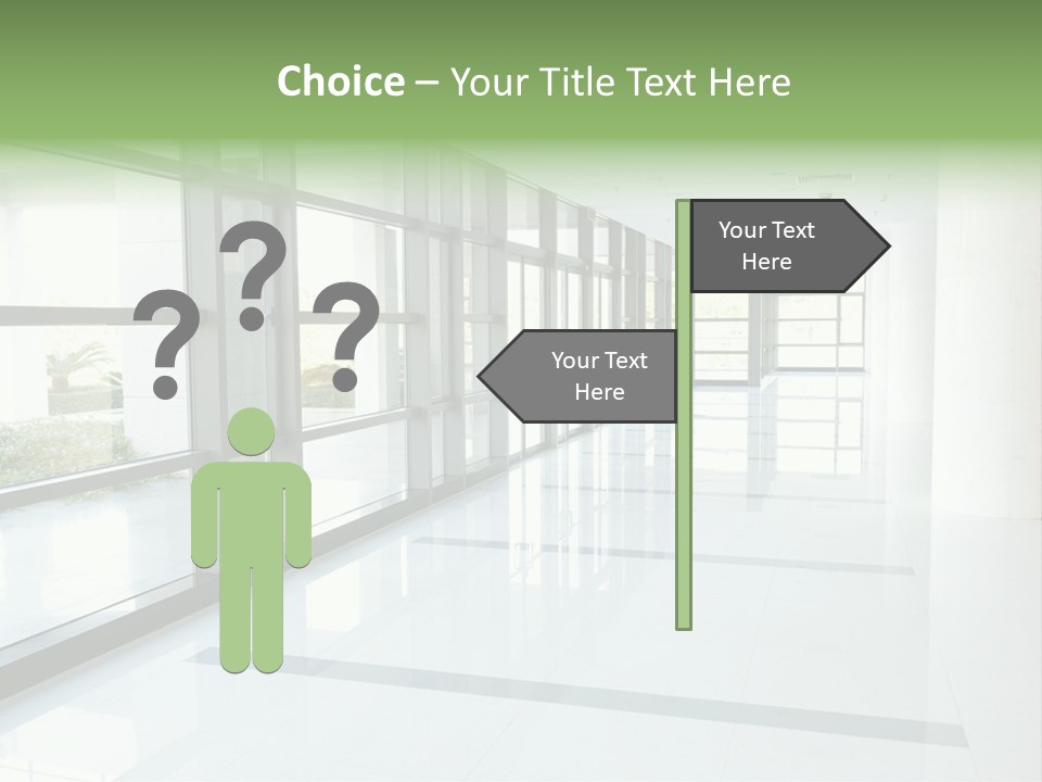 Arm Isolated Posture PowerPoint Template