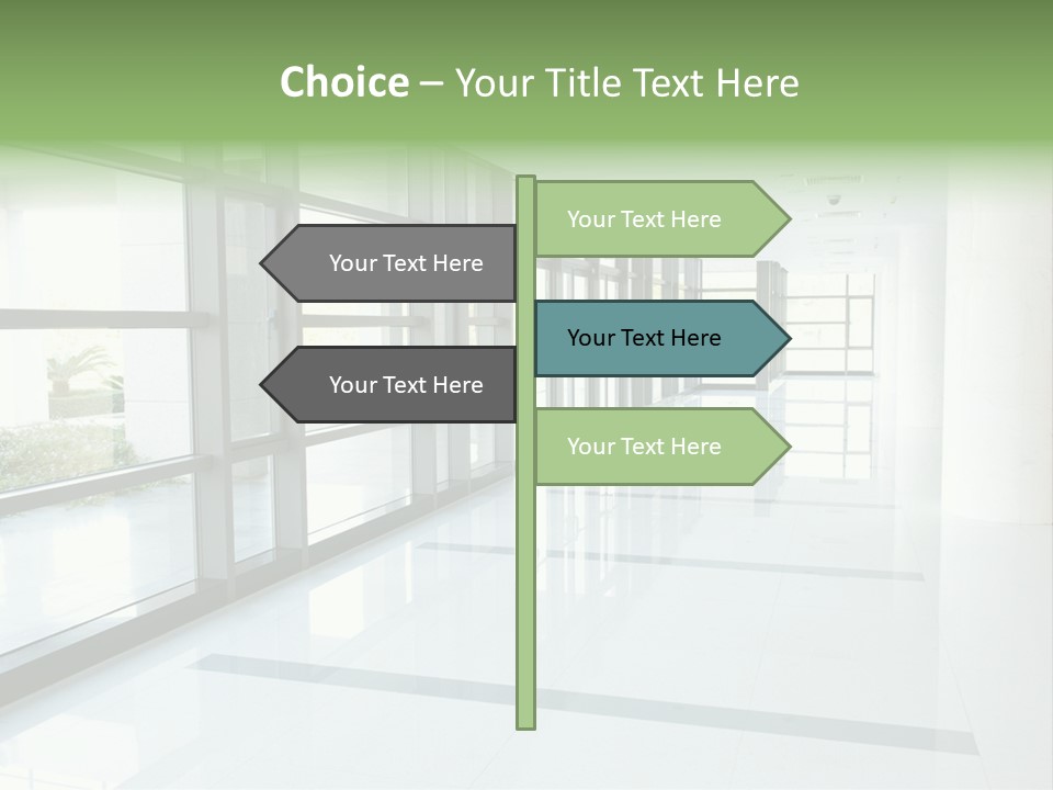 Arm Isolated Posture PowerPoint Template