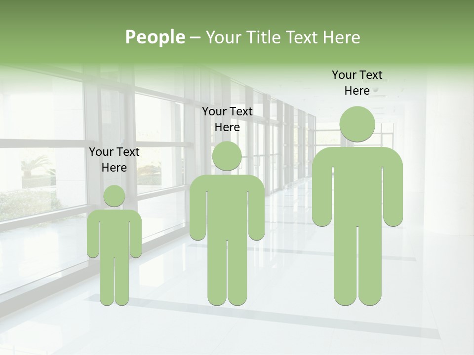 Arm Isolated Posture PowerPoint Template