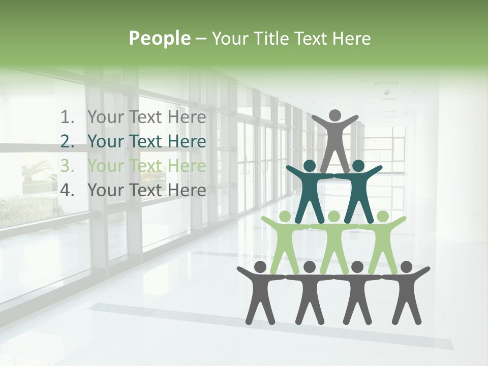 Arm Isolated Posture PowerPoint Template