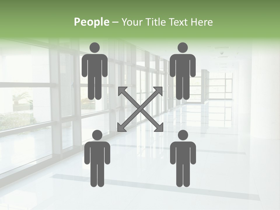 Arm Isolated Posture PowerPoint Template