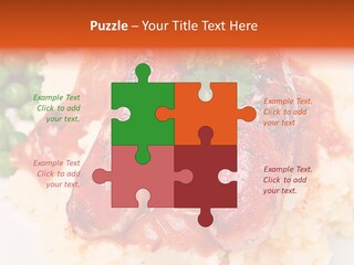 Silhouette Anatomy Head PowerPoint Template