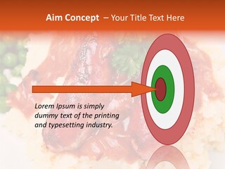 Silhouette Anatomy Head PowerPoint Template